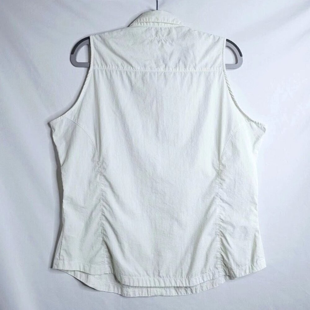 COLUMBIA SPORTSWEAR Titanium Sleeveless Shirt Top size XL WHITE Outdoors Casual - Picture 6 of 6